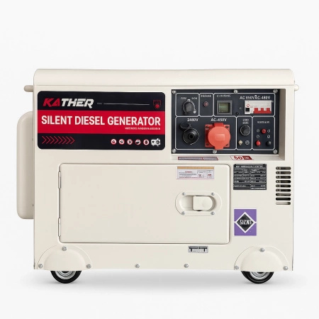 Kather Silent Diesel Generator DH10500 ATS 9kW 230/400V